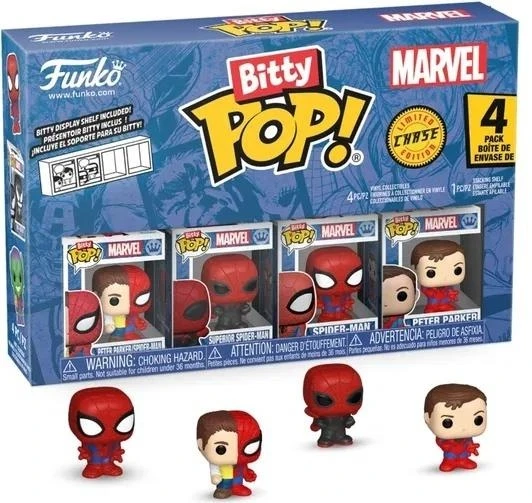 Parker FUNKO Bitty POP! Figūrėlių rinkinys: Marvel, ~3 cm (4 vnt.)
