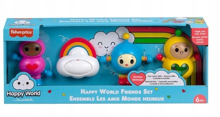 Fisher-Price Happy World Friends rinkinukas HDG95