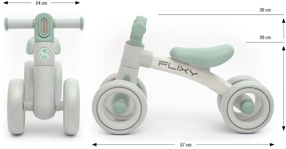 Milly Mally Balansinis dviratukas Flixy, Mint