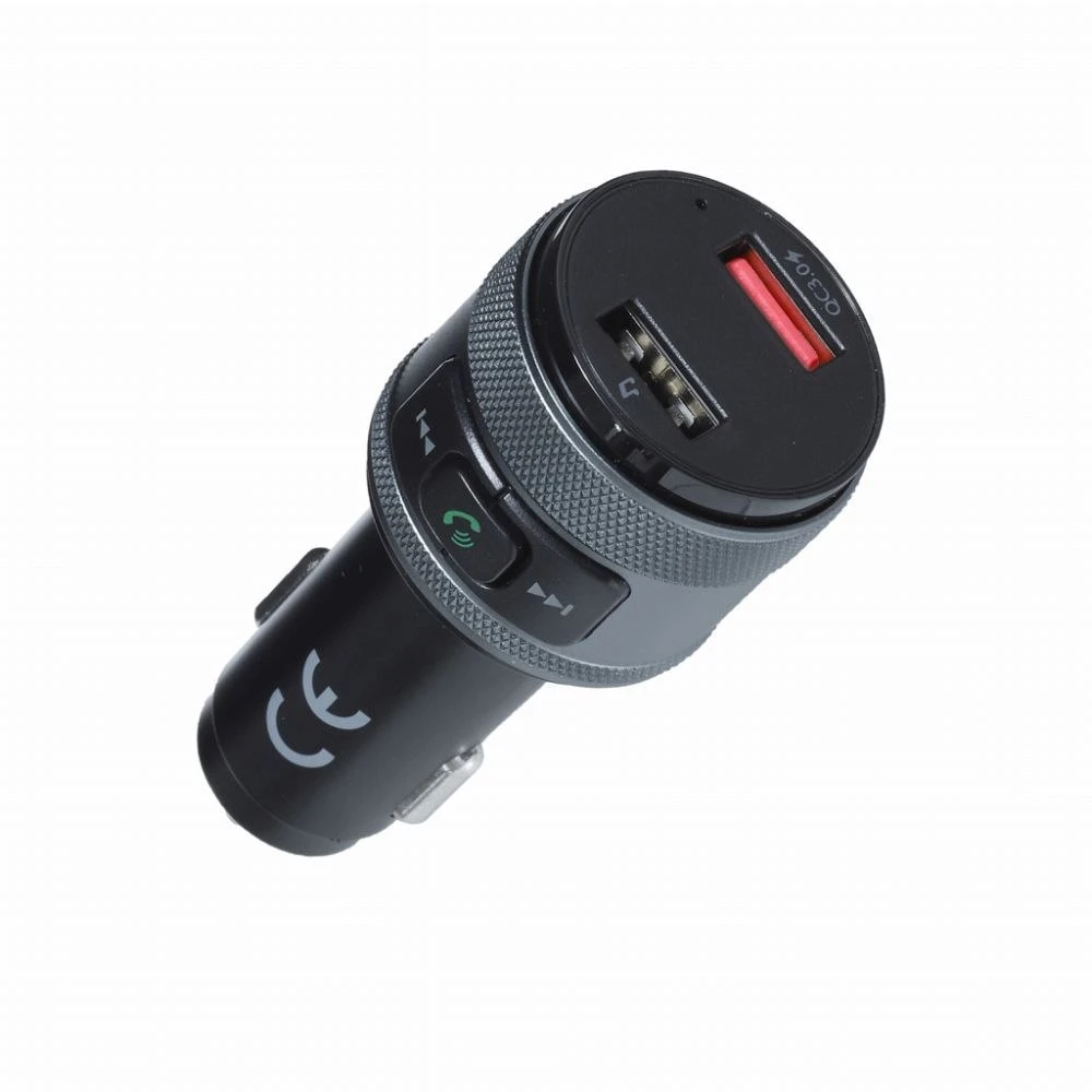 ART transmiter FM bluetooth 5.0 + 2 x USB A QC3.0 FM-57 juodas