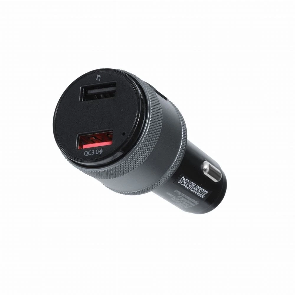 ART transmiter FM bluetooth 5.0 + 2 x USB A QC3.0 FM-57 juodas