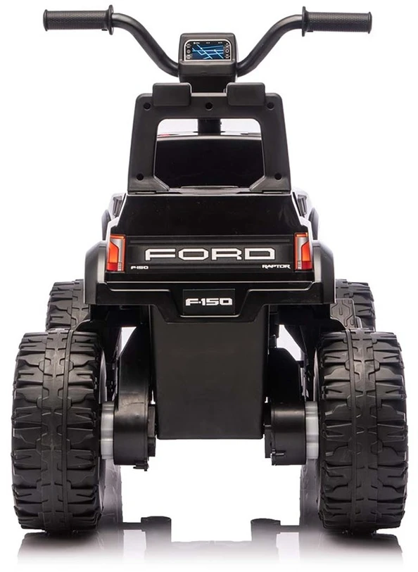 Ford F-150 Raptor Milly Mally elektrinis vaikiškas automobilis juodos spalvos