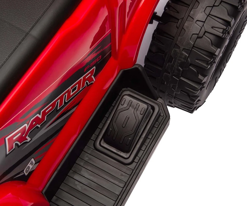 Ford F-150 Raptor Milly Mally elektrinis važiuojamas raudonas automobilis