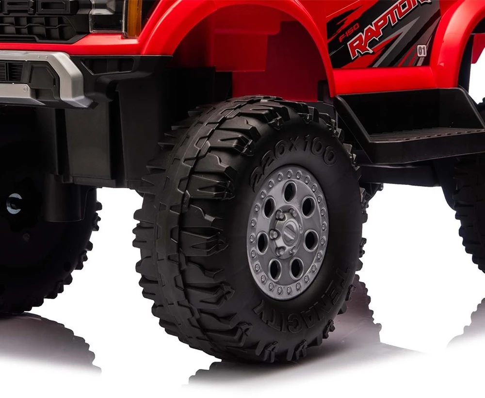Ford F-150 Raptor Milly Mally elektrinis važiuojamas raudonas automobilis