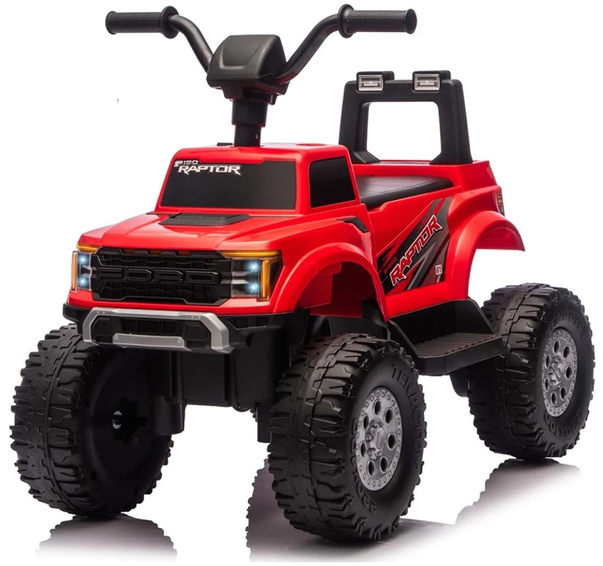 Ford F-150 Raptor Milly Mally elektrinis važiuojamas raudonas automobilis