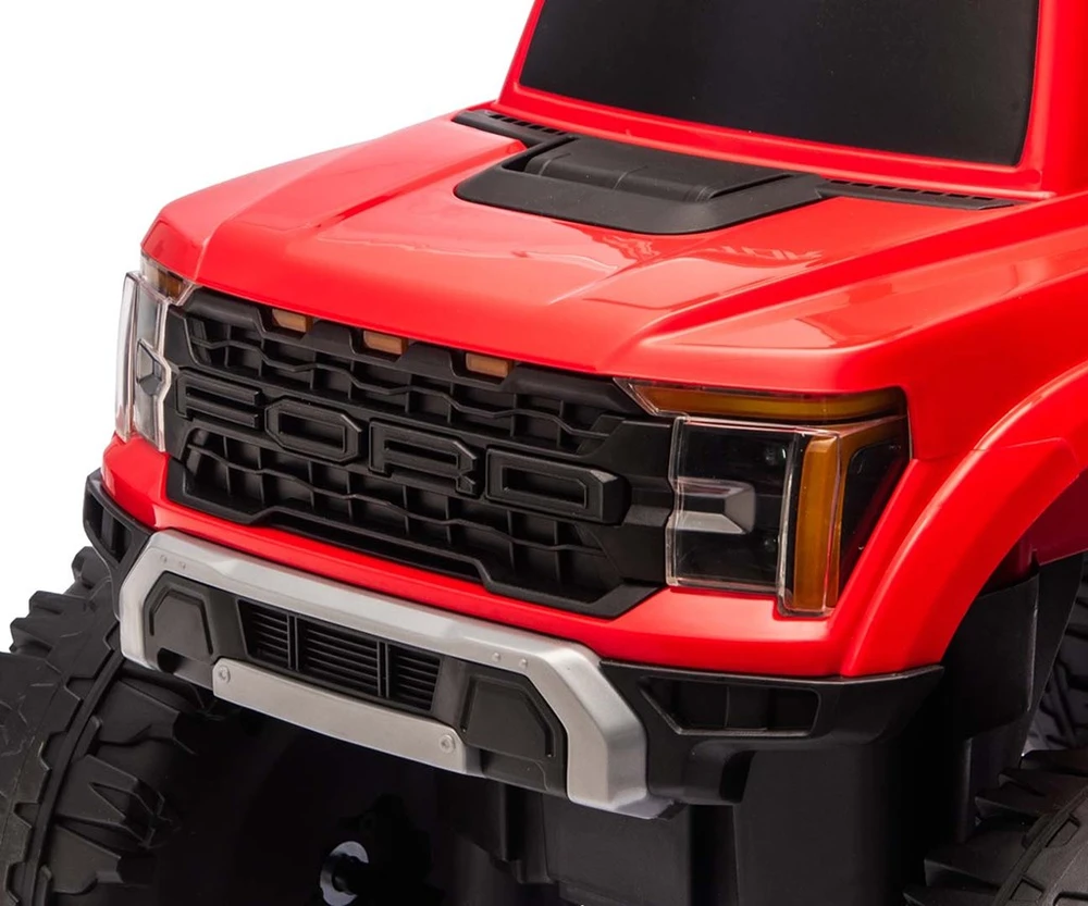 Ford F-150 Raptor Milly Mally elektrinis važiuojamas raudonas automobilis