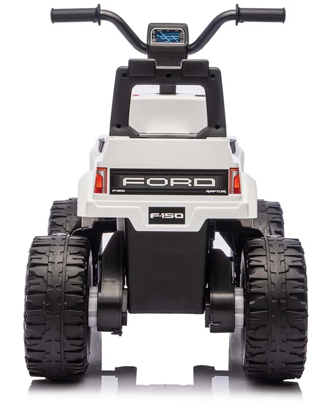 Ford F-150 Raptor Milly Mally elektrinis vaikiškas automobilis, baltas