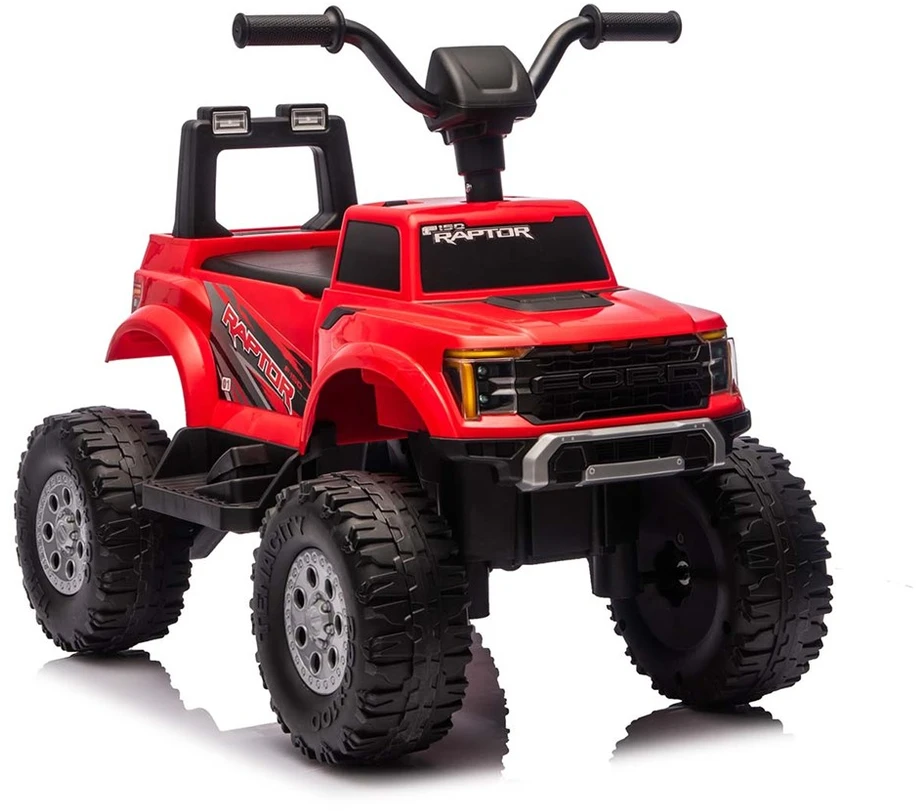 Ford F-150 Raptor Milly Mally elektrinis važiuojamas raudonas automobilis
