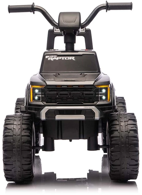 Ford F-150 Raptor Milly Mally elektrinis vaikiškas automobilis juodos spalvos