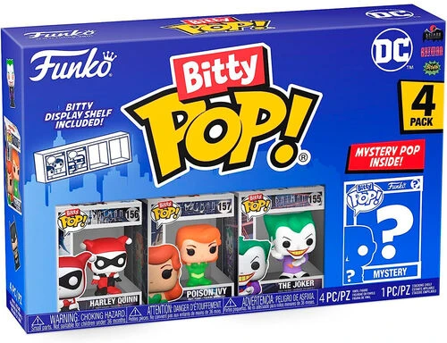 Funko Bitty POP! figūrėlės DC Comics Harley Quinn 2 cm 4 vnt.