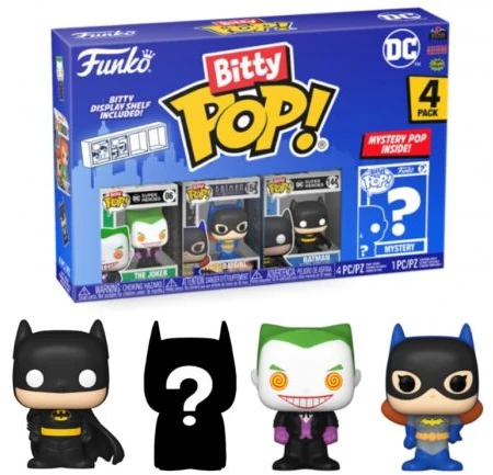 FUNKO Bitty POP! Figūrėlių rinkinys: DC, ~3 cm (4 vnt.)