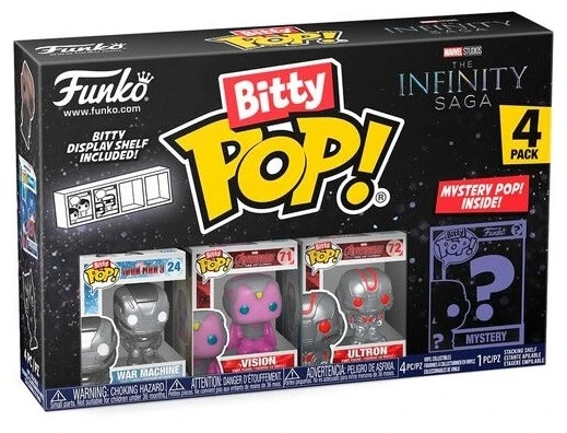 Funko Bitty POP! figūrėlės Marvel Iron Man 2 cm 4 vnt.