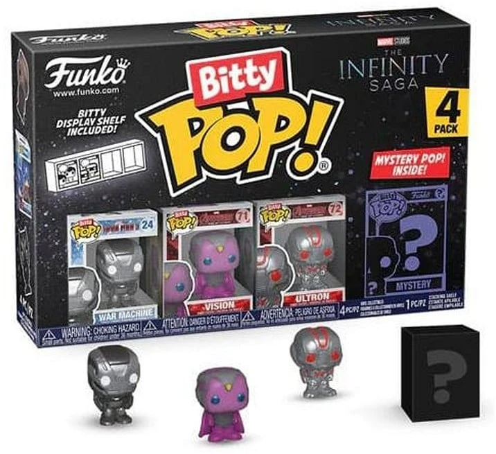 Funko Bitty POP! figūrėlės Marvel Iron Man 2 cm 4 vnt.