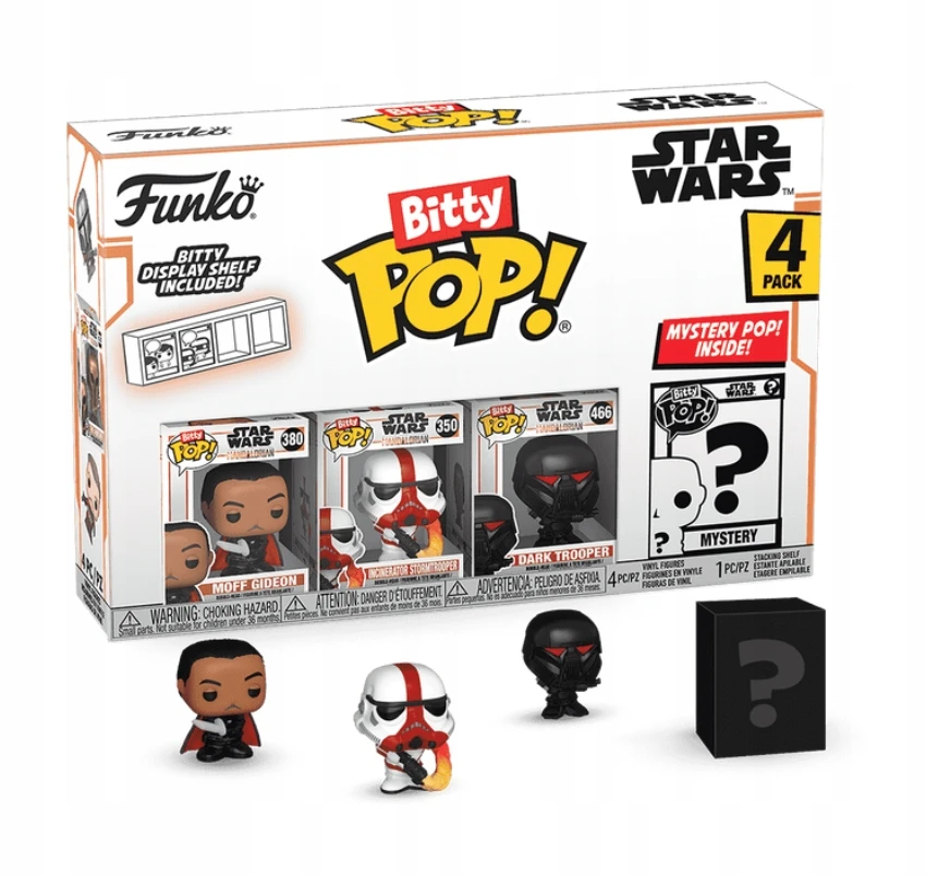 Funko Bitty POP! figūrėlės Star Wars Mandalorian Moff Gideon 2 cm 4 vnt.