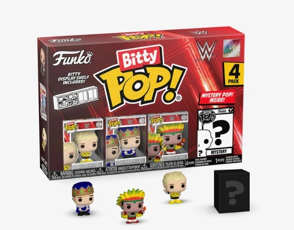 Funko Bitty POP! figūrėlės WWE Dusty Rhodes 2 cm 4 vnt.