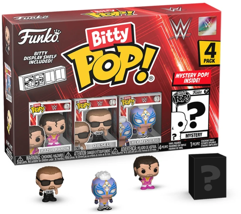 Funko Bitty POP! figūrėlės WWE Razor Ramon 2 cm 4 vnt.