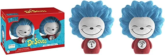 Funko Dorbz figūrėlės Dr Seuss Thing 1 ir Thing 2 flocked 2 vnt.