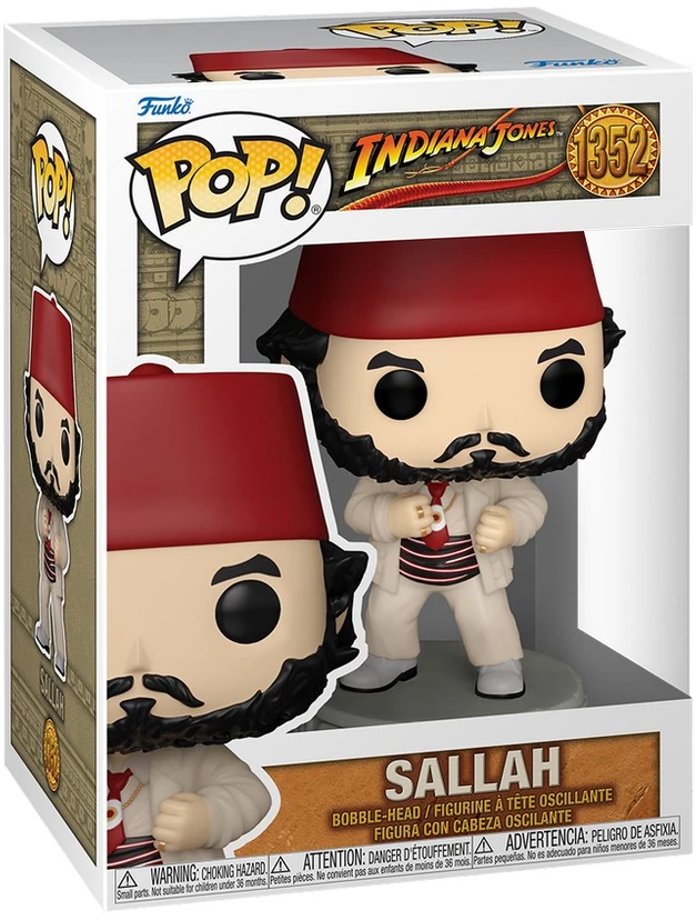 FUNKO POP! Vinilinė figūrėlė: Indiana Jones - Sallah, 9.5 cm