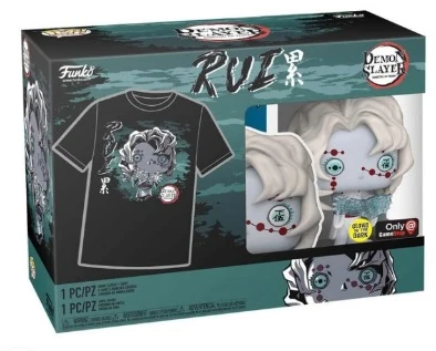 Funko POP! figūrėlė ir marškinėliai Demon Slayer Rui Glow 1307 M