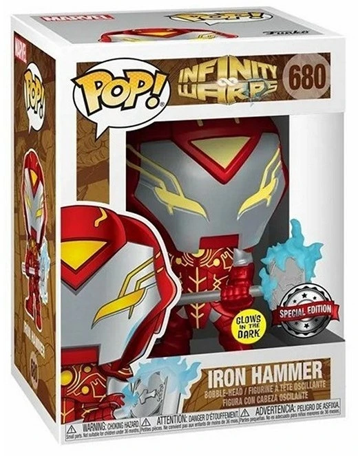 Funko POP! figūrėlė Marvel Infinity Warps Iron Hammer 680 šviečianti SE