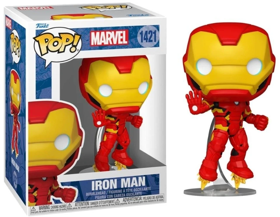 FUNKO POP! Vinilinė figūrėlė: Marvel - Geležinis žmogus, 9.5 cm