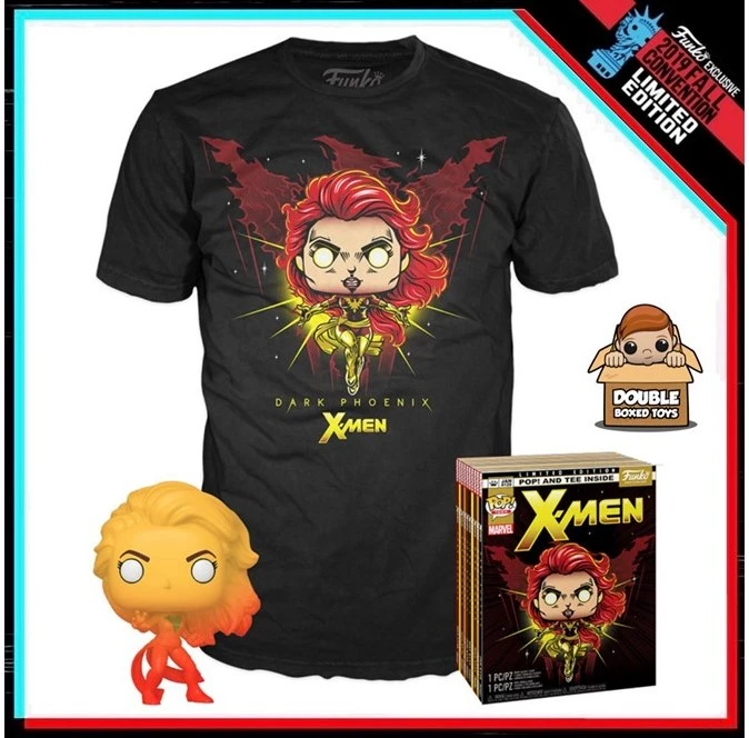 Funko POP! figūrėlė X-Men Dark Phoenix ir marškinėliai juodi S Limited Edition