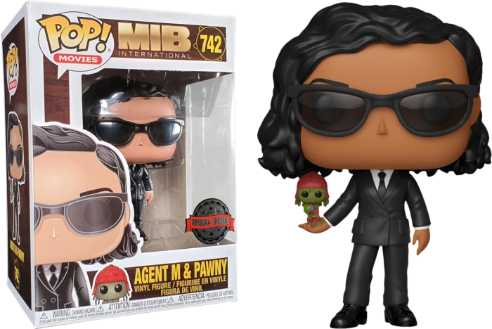 Funko POP! figūrėlės Men in Juodas Agent M ir Pawny 742 speciali versija