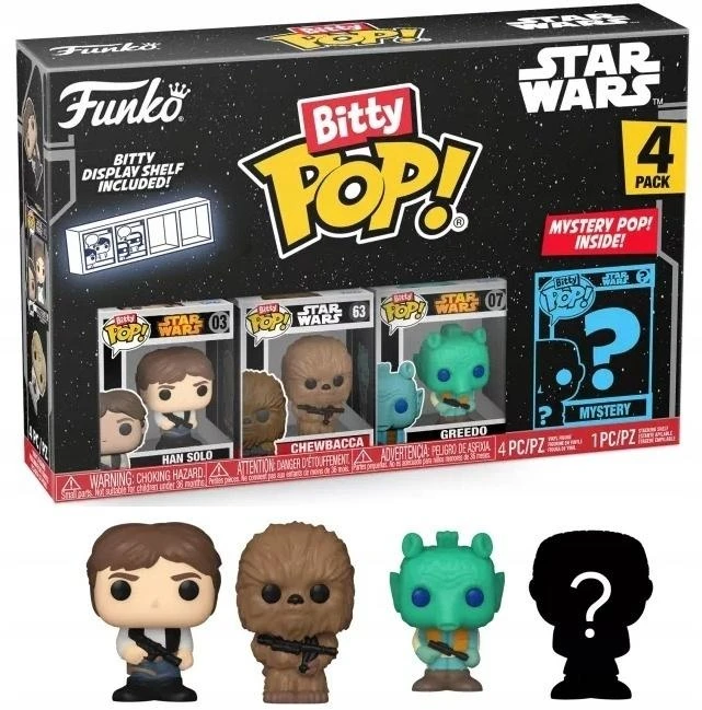 FUNKO Bitty POP! Figūrėlių rinkinys: Star Wars, ~3 cm (4 vnt.)