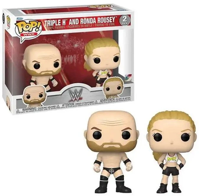 Funko POP! figūrėlės WWE Triple H ir Ronda Rousey 2 vnt.