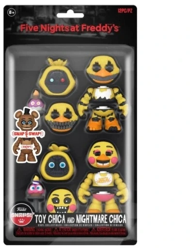 Funko Snaps! figūrėlės FNAF Toy Chica ir Nightmare 10 cm 2 vnt.