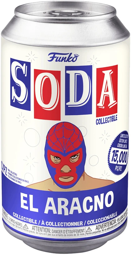 Funko Soda Luchadores El Aracno Spider Man figūrėlė skardinėje