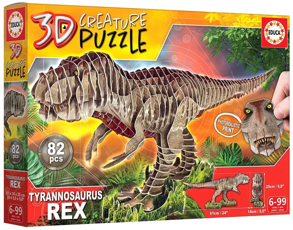 Educa Dėlionė 3D T-REX 6-99 metų