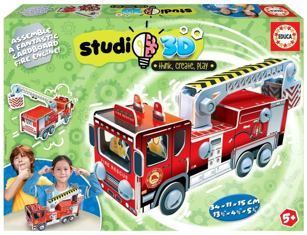 Educa Dėlionė 3D UGNEGESIŲ MAŠINA 5-7 metų