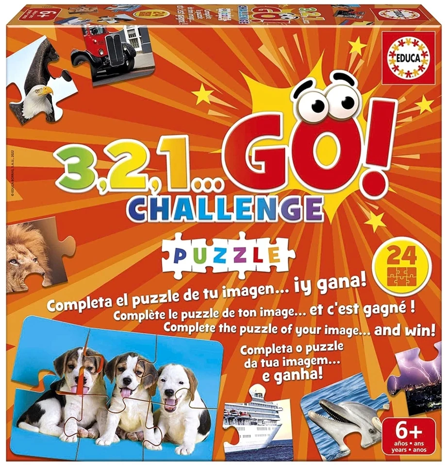 Educa Žaidimas 3,2,1...GO! CHALLENGE Dėlionė 6-99metų