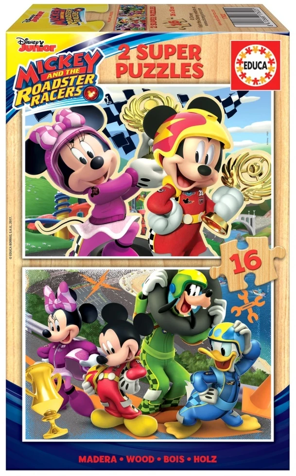 G3 Educa 2 dėlionės (puzzle) 2x16 MICKEY SUPER PILOTAS
