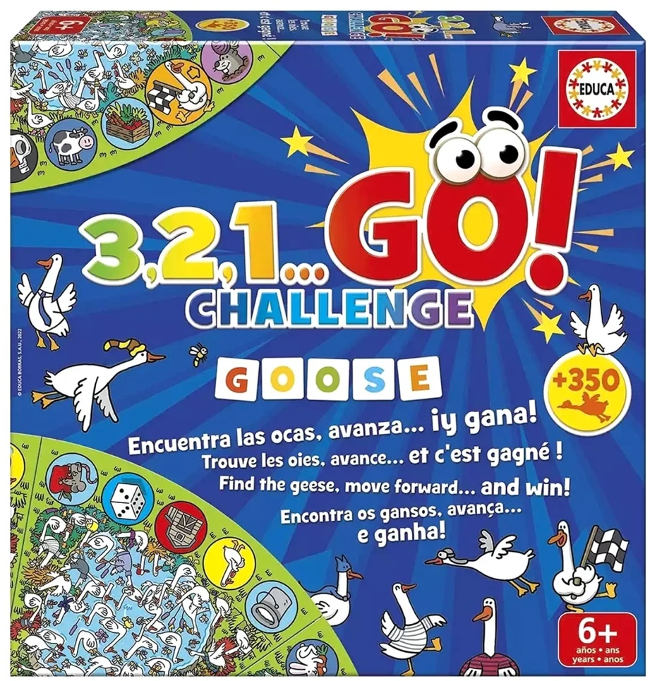 Stalo žaidimas Educa 3,2,1 Go Challenge, EN, FR