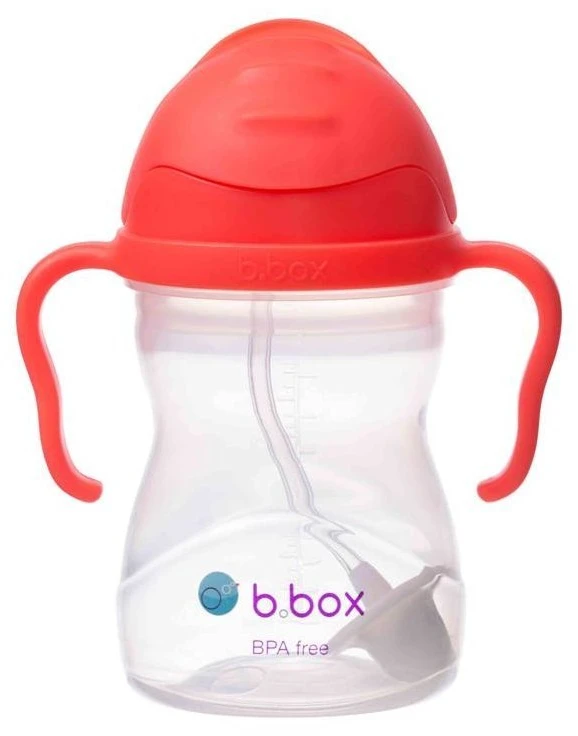 B.BOX BB00510 Vandens butelis su šiaudeliu 240 ml arbūzas