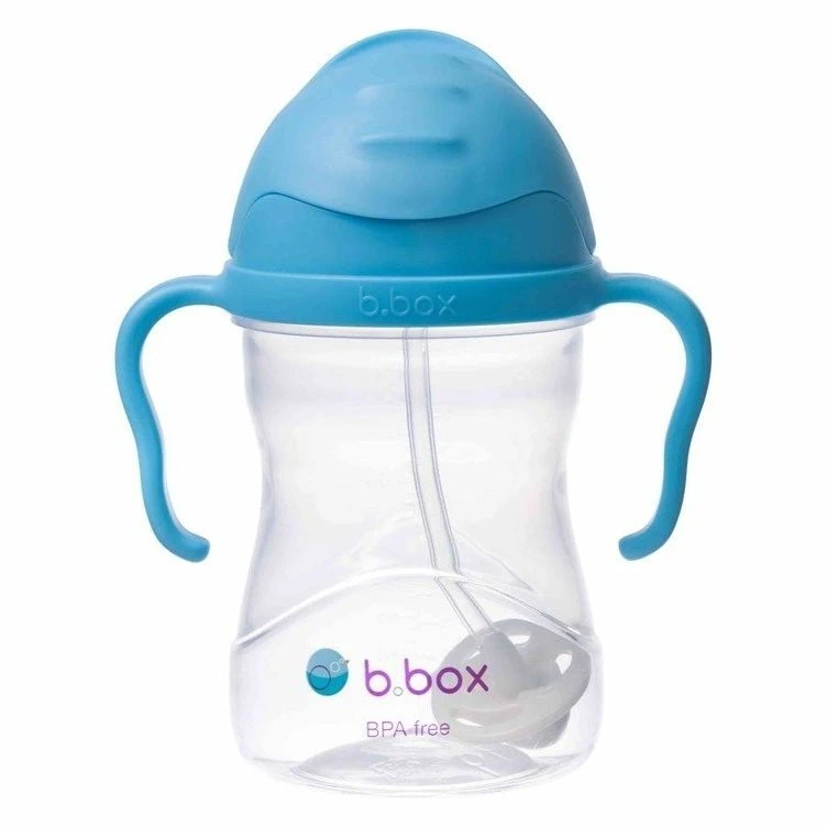 Gertuvė vaikams b.box 240 ml mėlynių skonio su šiaudeliu