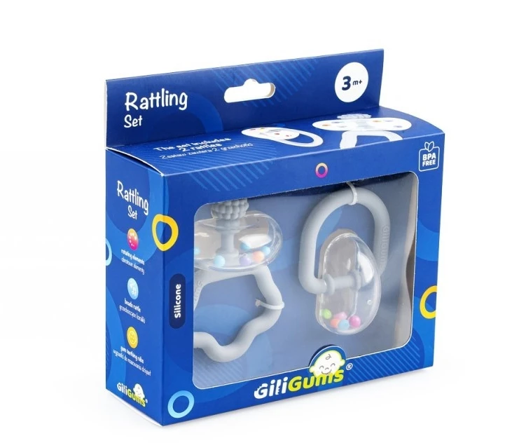 GILIGUMS GG 30063 Barškučių rinkinys pilkas