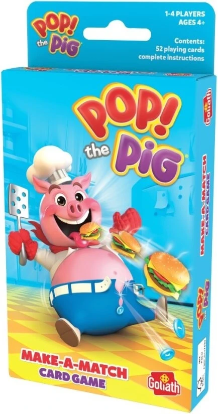 Goliath Kortų žaidimas vaikams Pop the Pig, 4+, spalvotas