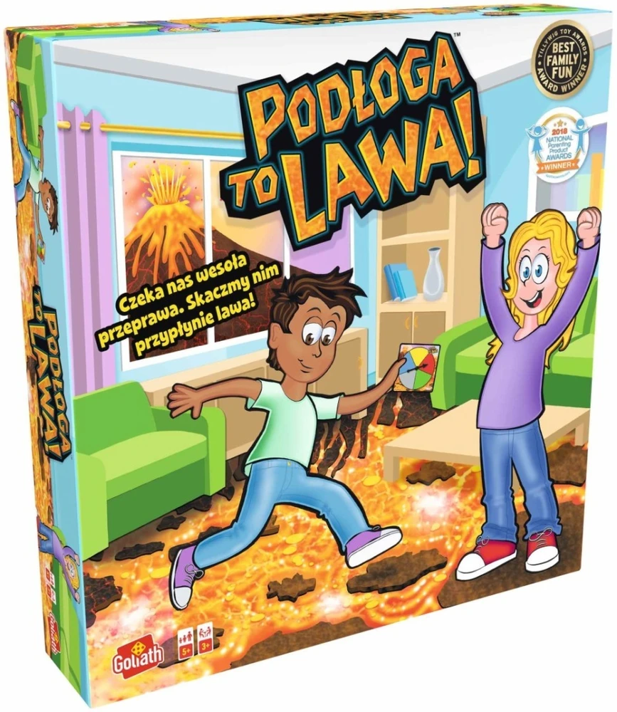 Goliath Stalo žaidimas grindys yra lava lenkų kalba