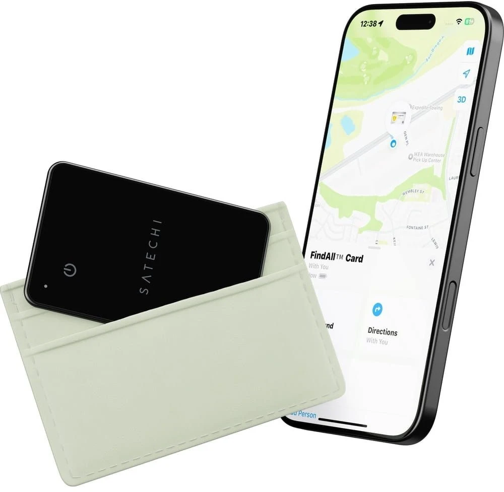 GPS lokatorius Satechi FindAll kortelė juoda