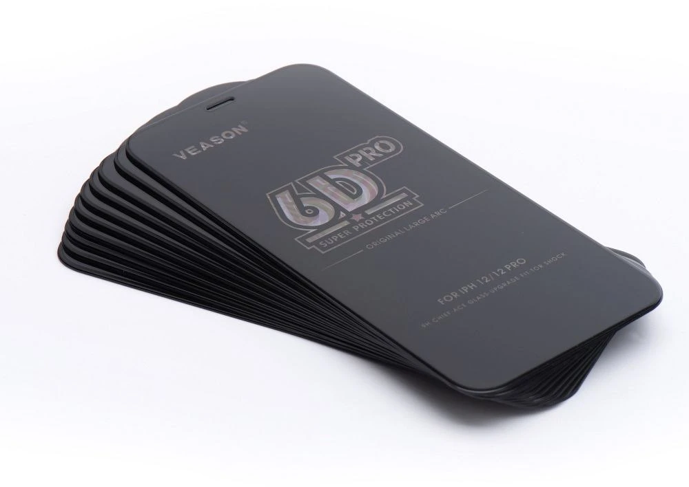 6D Veason Pro Glass (SET 10in1) - for Iphone 15 / 16 juodas