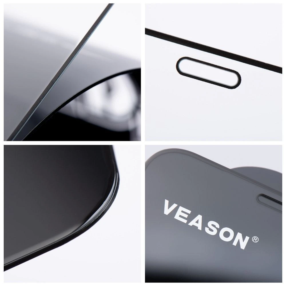 6D Veason Pro Glass (SET 10in1) - for Iphone 16 Pro / 17 / 18 juodas