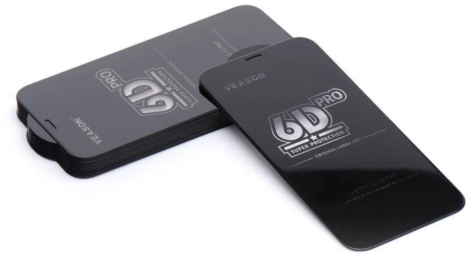 6D Veason Pro Glass (SET 10in1) - for Iphone 17 juodas