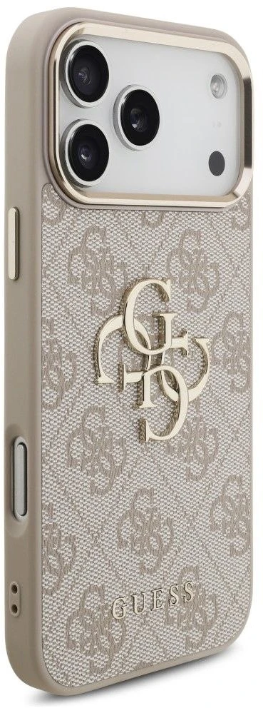 Dėklas Guess 4G Big 4G Classic Logo, skirtas iPhone 18 Pro Max / iPhone 17 Pro Max, rožinio aukso spalvos