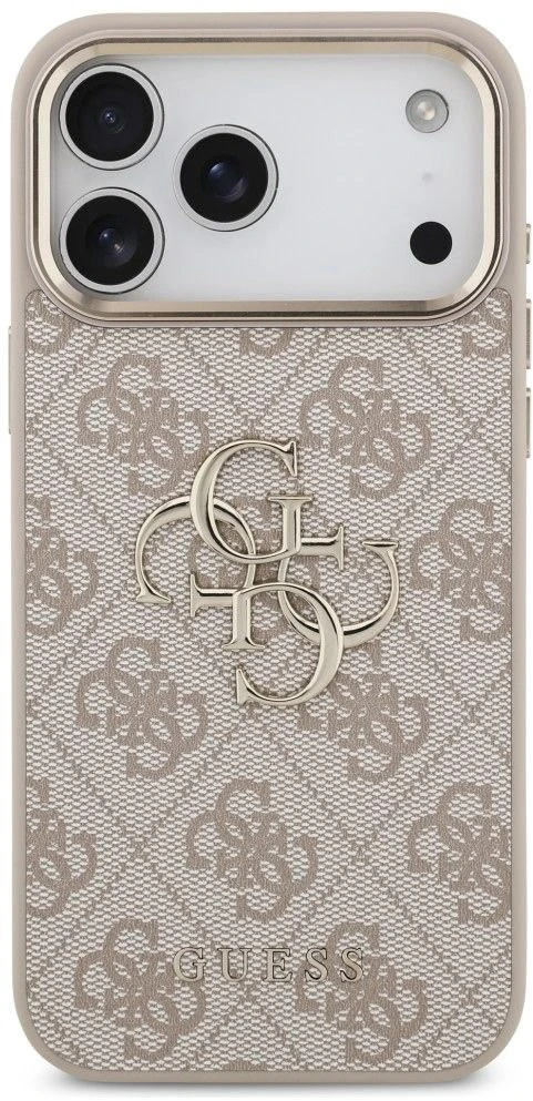 Dėklas Guess 4G Big 4G Classic Logo, skirtas iPhone 18 Pro Max / iPhone 17 Pro Max, rožinio aukso spalvos