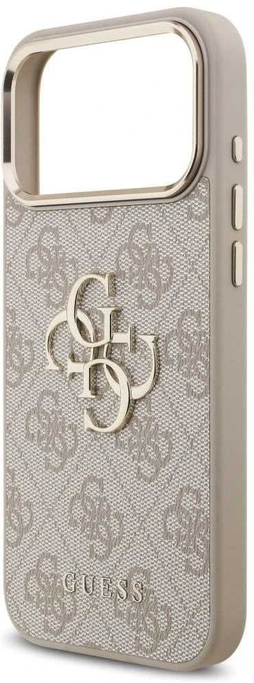 Dėklas Guess 4G Big 4G Classic Logo, skirtas iPhone 18 Pro Max / iPhone 17 Pro Max, rožinio aukso spalvos