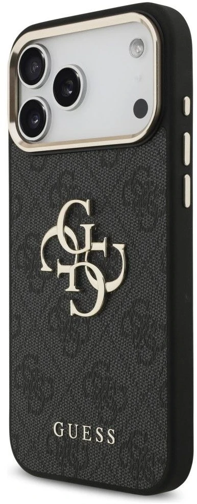Dėklas Guess 4G Big 4G Classic Logo Case for iPhone 17 Pro Max / 18 Pro Max - Juoda ir auksinė