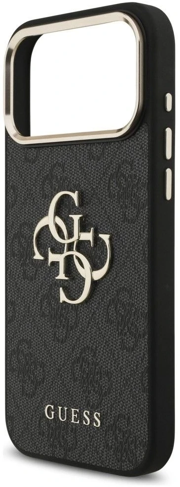 Dėklas Guess 4G Big 4G Classic Logo Case for iPhone 17 Pro Max / 18 Pro Max - Juoda ir auksinė